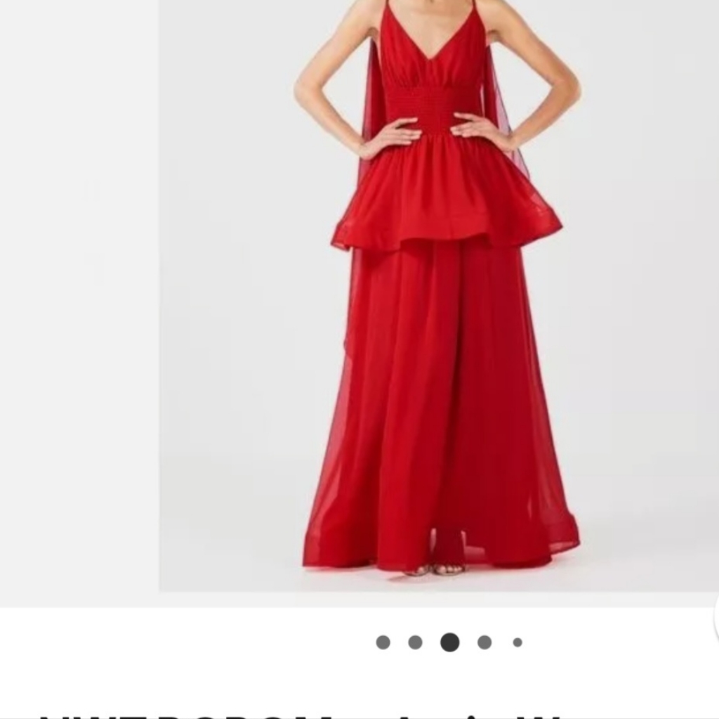 Bcbgmaxazria Rosana Peplum Maxi Gown. Size Xl New With Tags.